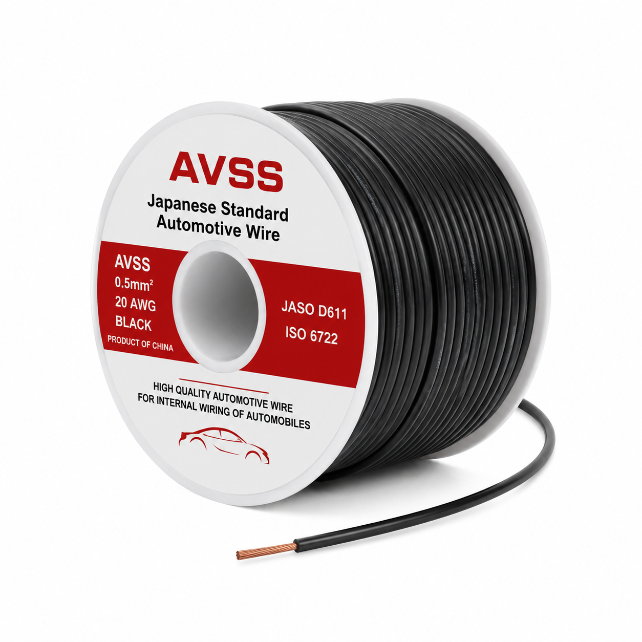 AVSS Japanese Standard Automotive Thin-wall Electric Wire 0.5 0.75 1mm OEM  Cable Auto Wiring