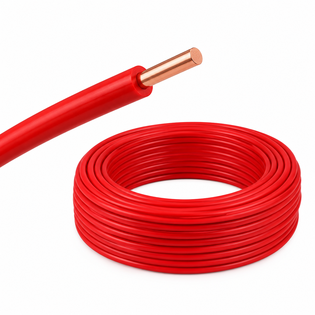 European Standard H07V-R 450/750V PVC Insulated Stranded Copper Conductor Single Core Building Wire